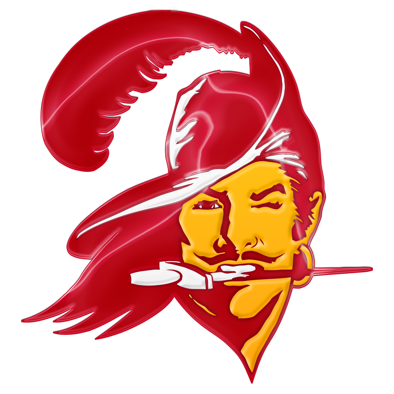 Tampa Bay Buccaneers Crystal Logo vinyl decal